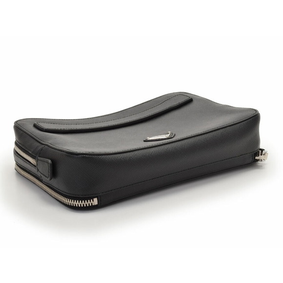 PRADA Saffiano Black Shoulder Bag - Picture 3 of 11